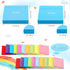 Fuutreo 100 Pad 10000 Sheet Sticky Notes Bulk, 3x3 Inch Lined Self Stick Note Pad, 10 Bright Colors for Student Teacher
