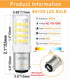 (4-Pack) BA15D LED Double Contact Bayonet Base Sewing Machine Bulb 120 Volts,T3/T4/C7/S6,4W Daylight 6000K,LED 40W Halogen Replacement Bulb,No-Dimmable by Lamsky