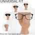 KYIEN Funny Face Eyeglasses Holder Stand for Nightstand Office Desk,Thinking Man Head Shape Resin Display Stands Modern