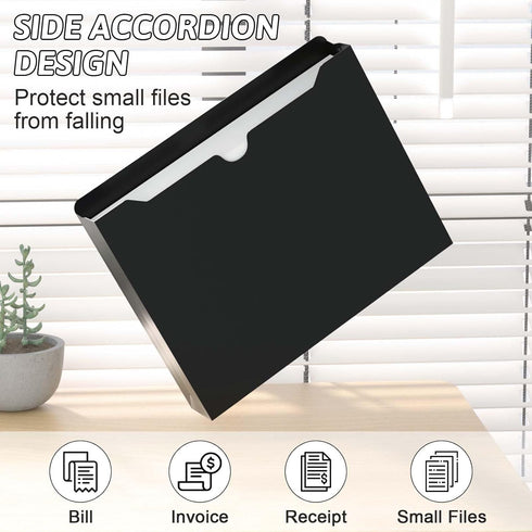 Plastic File Jackets Letter Size, 12 Pack Reinforced Manilla File Pocket Folders, Heavy Duty with Straight Cut Tab, 2