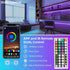 96ft KSIPZE Led Strip Lights RGB Music Sync Color Changing Bluetooth Led Lights with Smart App Control Remote Led