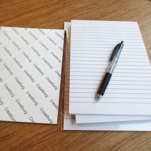 Large Sticky Notes, White Color, 6x8 inches, 6 Pads, 50 Sheets per Pad, Lined Self-Stick Note Pads