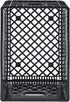 Juggernaut Storage 24 Quart Stackable Black Storage Crate with Handles - Heavy-Duty Plastic for Home, Office, Garage