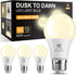 TJOY Dusk to Dawn Light Bulbs Outdoor, Light Sensor LED Light Bulb,