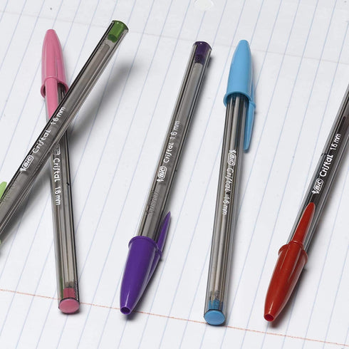 BIC Cristal Xtra Bold Fashion Ballpoint Pens, 240 Pack, NEW ASSORTED COLORS, Medium Point 1.6mm