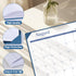 Gannyfer Large Desk Calendar 2024-2025 with Desktop Mat, 18 Month Table Calendar from Jul 2024 to Dec 2025, Blue