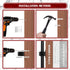 3-H Mop and Broom Holder Wall Mount - 6 Pack Broom Holder for Garage, Garden Shed, Laundry Room Organization, up to