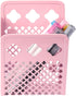 Magnetic Pencil Holder - Magnetic Locker Organizer, 1 Pack Pink Pen Holder for School and Office