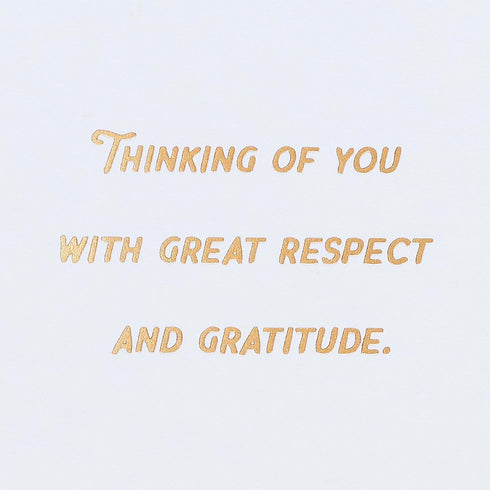American Greetings Military Thank You Card - Respect & Gratitude