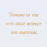 American Greetings Military Thank You Card - Respect & Gratitude
