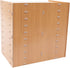 SHIOUCY 18 Mailbox Slots Desktop Paper Mail Sorter Wood Office File Literature Organizer on Desk Floor, Paper Storage