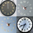 Clock Numerals Kit, DIY Digital Clock Numbers, Arabic and Roman Number Replacement Parts, Black Silver Gold (6 Pieces)
