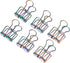 LiQunSweet 10 Pcs 0.75 Inch Colorful Metal Skeleton Frame Hollow Wire Binder Clips Notes Letter Paper Clip Office Supplies by LiQunSweet