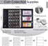 carinacoco 295pcs 2 1 Set, 3 9 in Coin Collection Book Coin Collection Supplies, Coin Holders for Collectors, Size Coin