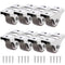 1 Inch Fixed Caster Wheels, Small Caster Wheels + Screws, Low Profile Castor, Set of 8 No Floor Marks Silent Casters
