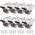 1 Inch Fixed Caster Wheels, Small Caster Wheels + Screws, Low Profile Castor, Set of 8 No Floor Marks Silent Casters