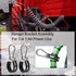 4 Pack Stainless Steel Hanger Bracket Assembly, Rubber Cushion Airpower Line Clamp for 3-in-1 Tractor Trailer