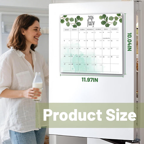 Uibyt 2025.12-2027.7 2027 Aesthetic Magnetic Calendar for Refrigerator, Fridge Magnet Runs Until July - The Perfect