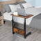 NAICKUC Standing Desk - Side Table Adjustable Height, Portable Laptop Cart, C-Shaped Bed
