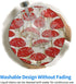 JaoXer 8-Inch Red White Mushroom Round Mouse Pad - Your Desk Companion for Office, Desktop, Laptop, Personal Computers