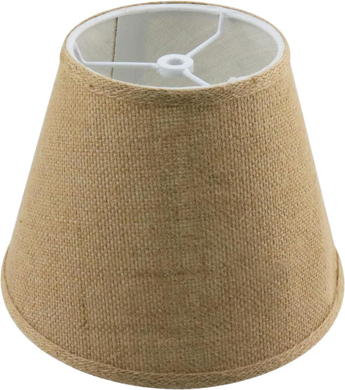 T Tulead Lampshade Beige Drum Lamp Shade Table Floor Lampshade Replacement 5.1"
