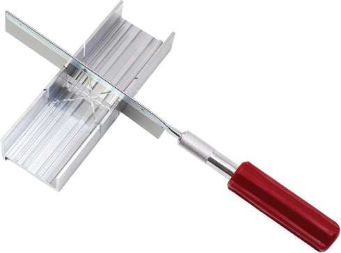 Excel Blades Metal Mitre Box Set With Handle and Razor Pull Saw Blade - Small 6-Inch Aluminum and Steel Tool for Wood, Plastic, and Soft Metals, 2 Cutting Angles by Excel Blades