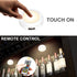 HONWELL Push Light Colored Puck Lights, Remote Controlled Battery Operated RGB Fairy Lights, Wireless Touch Lights,