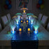 Decorations(9 Inch,Clear) Amylove Mini Fiber Optic Lamp Bulk LED Light Color Changing Table Centerpiece Glow in The