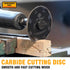 3 Inch Cut Off Wheel with 1/4" Mandrel Adapter for Die Grinder, Tungsten Carbide Blade for Rotary Tools