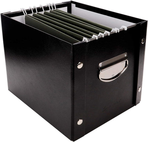 Snap-N-Store File Storage Box & Organizer - 2 Pack Portable File Boxes with Lids for Documents, 13.25 x 10.75 x 9.875