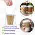 SHENLIU 1000 1 Packaging 6" 11" Pcs Handle Drinking Poly Bags, Cup Handle Drink Carriers Plastic Carrier Bags Drink Cup