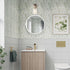 AL9082-W1 ALICE HOUSE Brushed Nickel Wall Sconce, Farmhouse Bathroom Wall Lamp, Modern Wall Lighting for Living Room