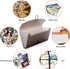BTSKY Expanding File Folder - 13 Pockets Small Accordion File Folder for Check Bill File Storage (Coffee Translucent)