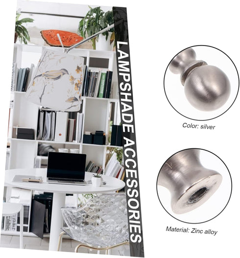 Holibanna 2Pcs Lamp Finial Decorative Knob for Table and Floor Lamps Easy Installation Compatible with Standard Lamp