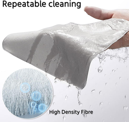 2-Pack 15.6"-17.3" Microfiber Laptop Cleaning Cloth - Clean Screen Dust & Protect Keyboard, Compatible