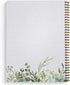 Softcover Abundant Greenery 8.5" x 11" Spiral Notebook/Journal, 120 College Ruled Pages, Durable Gloss Laminated Cover, Gold Wire-o Spiral. Made in the USA by Gotcha Covered Notebooks