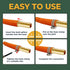 LIONMAX Barb Splicer Mender, 4 PCS Brass Barb Union Hose Fittings, 5/16 Inch to 5/16 Inch with 8 Hose Clamps