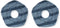 eufy 2 Washable Vacuum Mop Cloths, Compatible with X10 Pro Omni X9 Pro Robot Vacuums, Soft Mopping Pad