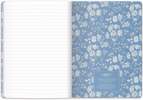 Galison Liberty London Floral Writers Notebook Set – Two 6” x 8.25” Soft Covered Journals, 80 Lined Pages Each