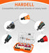 HARDELL 227pcs Rotary Tool Accessories Kit, 1/8"(3.2mm) Diameter Shanks, Universal Fitment for Cutting, Polishing,