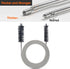 Extra-Thick 61-Inch Drain Brush, Stronger Spring Stainless Steel and Nylon Pipe Cleaner for Flexible, Curved & Slim