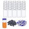 PATIKIL 200pcs 10ml Glass Vials, Small Empty Sample Bottles with Caps, Rubber Stopper for Lab Injection, Essential Oil