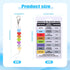 PEUTIER 5pcs 5pcs Order of Blood Draw Beads & Reference Cards, Order of Blood Draw Vertical Badge Card Phlebotomy