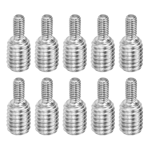 PATIKIL M3x6mm to M6x8mm Double End Threaded Stud Screw Bolt - 10 Pack 304 Stainless Steel Rod Bolts for Furniture