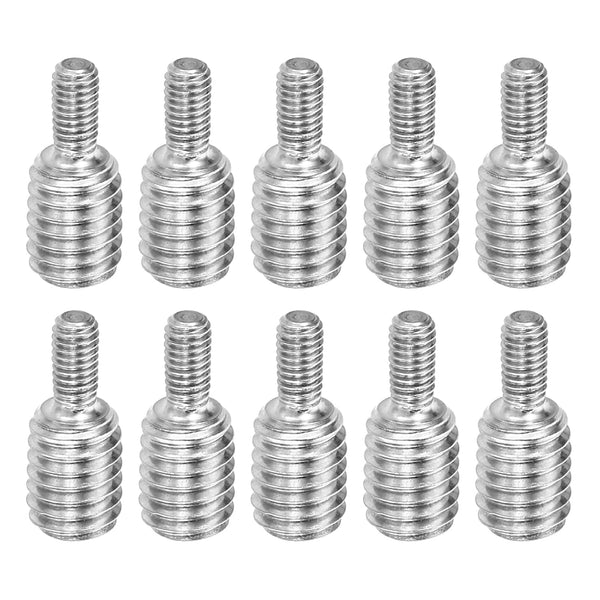 PATIKIL M3x6mm to M6x8mm Double End Threaded Stud Screw Bolt - 10 Pack 304 Stainless Steel Rod Bolts for Furniture