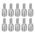 PATIKIL M3x6mm to M6x8mm Double End Threaded Stud Screw Bolt - 10 Pack 304 Stainless Steel Rod Bolts for Furniture