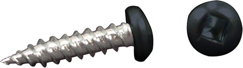 AP Products 012-PSQ50 BL Black Finish #8 Pan Head Screw, 1" / Pack of 50