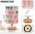 ALAZA Bedside Table Lamp for Bedroom Pink Green Bow Nightstand LED Light Lamps with USB Port Linen Fabric Shade Table