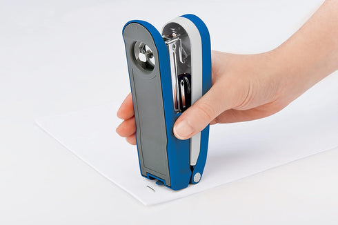 Novus E25 Compact Stapler, 25 Sheet Capacity, Precision Staple Guide, German Engineered, Staple|Pin|Tack, 10 Year Warranty, Red (020-1765) by novus