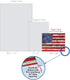 The Best Card Company - 10 Assorted 4th of July Cards (4 x 5.12 Inch) Patriotic Red, White, & Blue Set